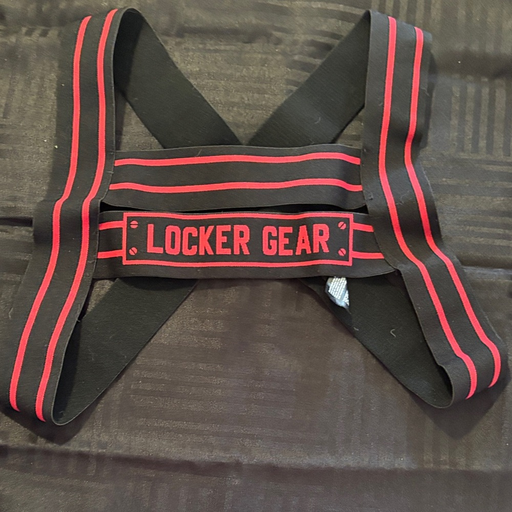 Black and Red Men's Suspenders